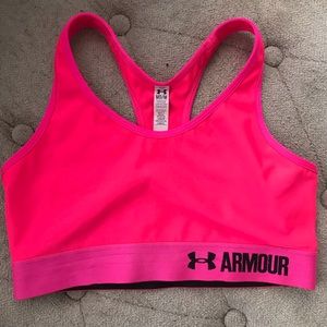 Under Armour hot pink Sports bra